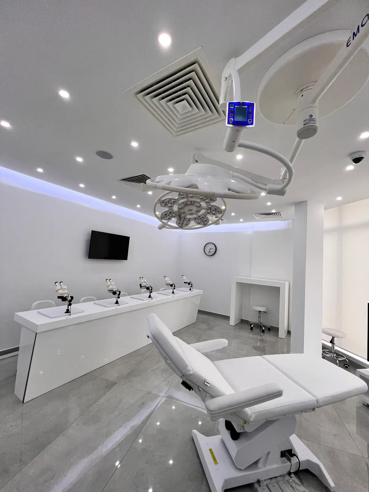 A purpose-built operating room at the institute